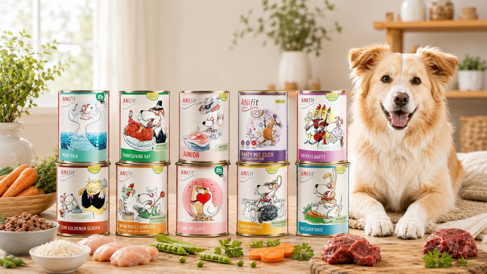 Anifit Nassfutter Dosen mit Hund