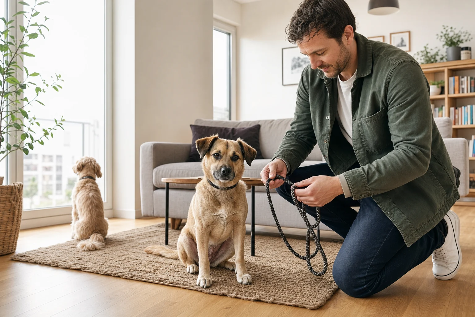 Hund in einer Wohnung als Einstieg in Alltag mit Hund